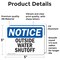 Signmission Outside Water Shutoff, 5 in W x Rectangle, Vinyl Decal OS-2PACK-NS-D-35-L-17080 - alternate 6